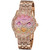 Women's Glitz Rose Gold-Tone Stainless Steel Bracelet Watch 40mm