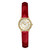 Women's Three-Hand Red Genuine Leather Watch 28mm