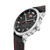 Men's Podio Collection Timepiece Black Genuine Leather Strap Watch, 44mm