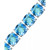 Blue Topaz Cushion Tennis Bracelet (47 ct. t.w.) in Sterling Silver (Also in Amethyst & Citrine)