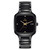 Men's Swiss Automatic True Square Diamond (1/20 ct. t.w.) Black Ceramic Bracelet Watch 38x38mm
