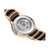 Unisex Swiss Automatic Centrix Diamond (1/20 ct. t.w.) Brown High-Tech Ceramic & Rose Gold PVD Bracelet Watch 39mm