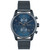 Men's Chronograph Skymaster Blue Ion-Plated Mesh Steel Bracelet Watch 44mm