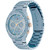 Women's Multifunction Blue Stainless Steel Link Bracelet Watch 38mm