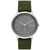 Men's Kuppel Quartz Three Hand Green Fabric Watch, 44mm
