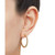 Twist Tube Small Hoop Earrings in 14k Gold (1-1/8")