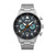 Men's Hawker Hurricane Carey Dual Time Gutersloh Silver-Tone Solid Stainless Steel Bracelet Watch 43mm