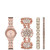 Women's Rose Gold-Tone Bracelet Watch Gift Set, 27mm