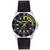 Men's Swiss GMT Black Leather Strap Watch 43mm