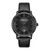 Men's Quartz Classic Black Genuine Leather Watch 42mm
