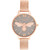 Women's Lucky Bee Rose Gold-Tone Stainless Steel Mesh Bracelet Watch 30mm
