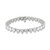 Cubic Zirconia Heart Tennis Bracelet in Sterling Silver