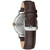 Men's Brown Leather Strap Watch 39mm