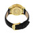 Alexander Watch A911-07, Stainless Steel Yellow Gold Tone Case on Black Embossed Genuine Leather Strap
