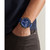 Men's Marteni Chronograph Blue Leather Strap Watch 46mm