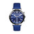 Men's Marteni Chronograph Blue Leather Strap Watch 46mm