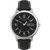 Men's Chicago Black Leather Watch 45mm