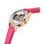 Women's Automatic Fushia Leather Strap Watch 36mm