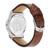 Men's Swiss Gancini Brown Leather Strap Watch 41mm