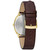 Men's Frank Lloyd Wright Hollyhock House Brown Leather Strap Watch 39mm