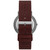 Women's Signatur Three-Hand Red Wood Leather Strap Watch, 40mm