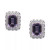 Amethyst (2 ct. t.w.) & White Topaz (1/5 ct. t.w.) Stud Earrings in Sterling Silver (Also in Citrine/Garnet & Sky Blue Topaz)