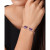 London Blue Topaz (3-1/5 ct. t.w.) & White Zircon (1/4 ct. t.w.) Butterfly Mesh Cuff Bracelet (2-3/8 ct. t.w.) in Sterling Silver (Also in Amethyst)