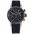 Men's Admiral Chronograph Black Silicone Performance Timepiece Watch 45mm