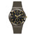 Men's Multi-Function Black and Gunmetal Silicone Watch 45mm