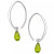 Gemstone Sweep Earrings in Sterling Silver (Available in Amethyst, Blue Topaz ,Citrine & Peridot)