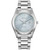 Eco-Drive Women's Sport Luxury Diamond Accent Stainless Steel Bracelet Watch 33mm