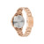 Unisex Three Hand Edition Three Small Rose Gold-Tone Stainless Steel Bracelet Watch 36mm