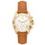 Women's Bradshaw Chronograph Brown Luggage Leather Strap Watch 36mm