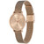 Women's Ultra Slim Floral Carnation Gold-Tone Steel Watch 28mm