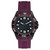 Men's Purple Silicone Strap Embossed with Steve Madden Logo Watch, 44X50mm