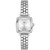Women's Swiss Lovely Square Diamond Accent Stainless Steel Bracelet Watch 20mm