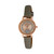 Women's Spray Crystal Dial Gray Polyurethane Strap Watch 32mm