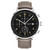 Men's Gray Genuine Leather Strap Chrono Watch 42mm