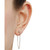 Diamond Cross Chain Front & Back Earrings (1/20 ct. t.w.) in 10k Gold