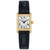 Women's Swiss Classics Carree Diamond (3/8 ct. t.w.) Black Leather Strap Watch 23mm