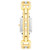Women's Silver-Tone Alloy with Gold-Tone Alloy Open Link Bracelet Watch, 33mm