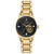 Evil Queen Diamond-Accent Gold-Tone Stainless Steel Bracelet Watch 28mm