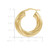 Twist Hoop Earrings in 14k Gold, 1 inch