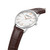 Men's Quartz Slim Brown Genuine Leather Watch 43mm