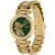 Women's Signature Floral Ion Plated Gold-Tone Steel Bracelet Watch 34mm