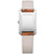 Women's Swiss Hampton Brown Leather Strap Watch 22x35mm