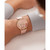 Women's Phylipa Retro Pink Leather Strap Watch 37mm