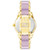 Women's Gold-Tone Alloy with Lavender Plastic Boyfriend Bracelet Watch, 37.5mm