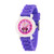 Girl's Disney Minnie Mouse Purple Plastic Time Teacher Strap Watch 32mm
