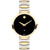 Women's Museum Classic Swiss Automatic Silver-Tone Stainless Steel Yellow Physical Vapor Deposition Bracelet Watch 32mm